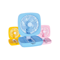 Foldable Rechargeable Fan With LED Light - HT7420